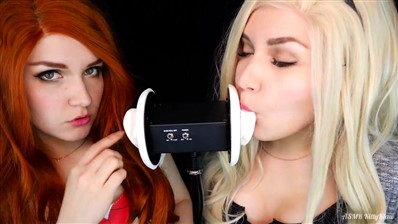 ASMR KittyKlaw Mary Jane & Gwen Stacy Ear licking Patreon Video