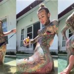 Becky Holt Nude Oiled up by the Pool Porn Video Leaked