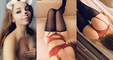 Belle Delphine Lewd Red Lingerie Premium Snapchat Video