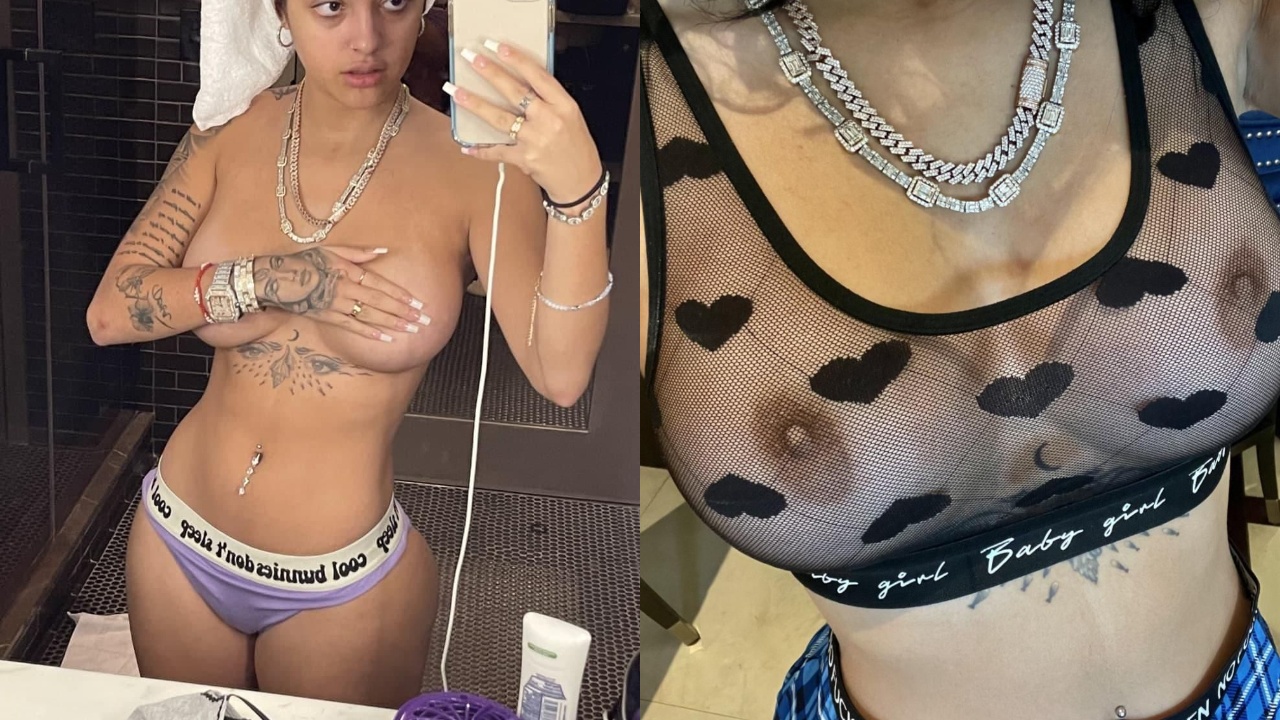 Malu Trevejo Nude See Through Lingerie Thong Photos