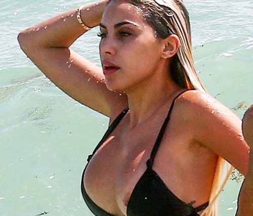 Alexa Dellanos Nip Slip at the Beach