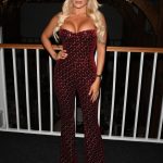 Amber Turner Shows Off Her Boobs in ‘The Only Way is Essex’ TV show Christmas Special Filming (4 Photos)