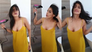 Anabella Galeano Sexy See Through Nightgown Tease Video Leaked