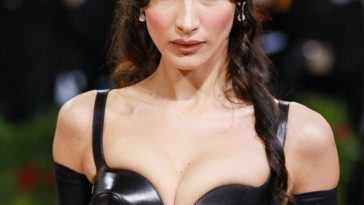 Bella Hadid Displays Her Sexy Breasts at The 2022 Met Gala in NYC (63 Photos)