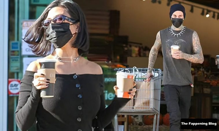 Braless Kourtney Kardashian & Travis Barker Go Grocery Shopping Together at Erewhon Market (41 Photos)