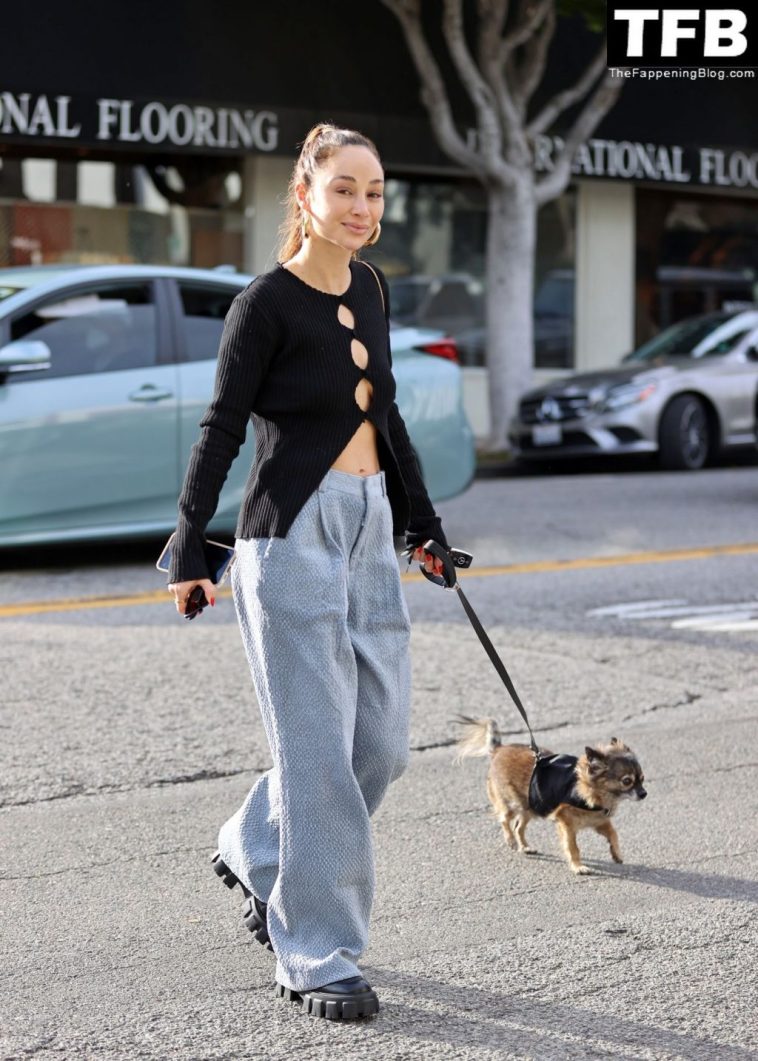 Braless Cara Santana Flashes Her Toned Midriff While Heading to a Hair Salon (14 Photos)