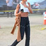 Chantel Jeffries Shows Off Her Pokies & Sexy Waist While Hanging Out at Weekend 2 Day 3 of Coachella (10 Photos)