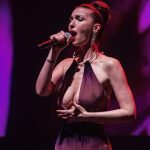 Chrysta Bell Displays Her Sexy Tits on Stage at the Auditorium Parco della Musica (11 Photos)