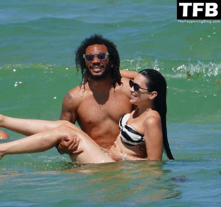 Clarice Alves & Marcelo Vieira Enjoy a Day in Miami Beach (3 Photos)