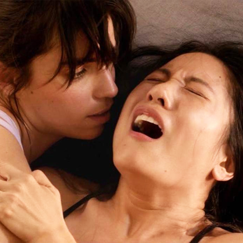 Constance Wu & Angela Trimbur Lesbian Fingering in 'The Feels'