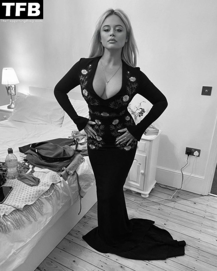 Emily Atack Shows Off Her Sexy Tits (2 Photos)