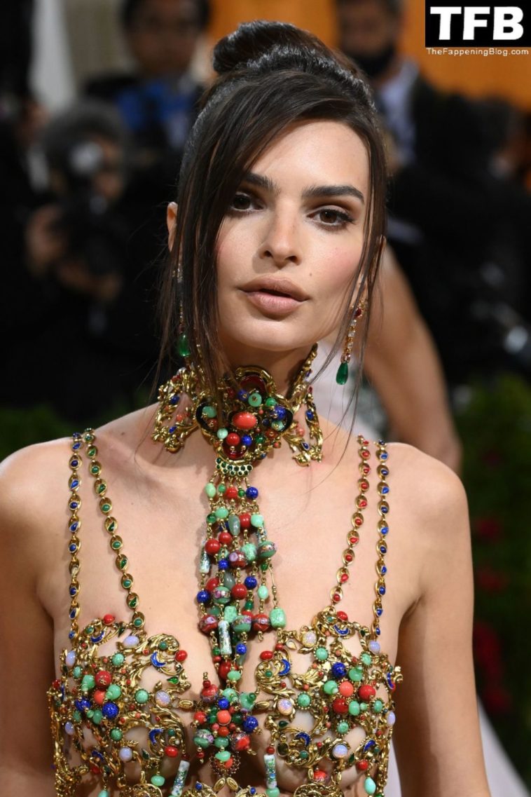 Emily Ratajkowski Looks Stunning in a See-Through Dress at The 2022 Met Gala (54 Photos)