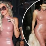Khloe Kardashian Shows Off Her Toned Up Body in a Pink Dress During Family Dinner in WeHo (26 Photos)