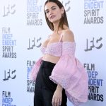 Lily James Shows Off Her Sexy Tits at the 2022 Film Independent Spirit Awards (18 Photos)