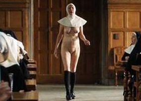 Marshall Chapman Nude Nun Scene from 'Novitiate'