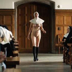 Marshall Chapman Nude Nun Scene from 'Novitiate'