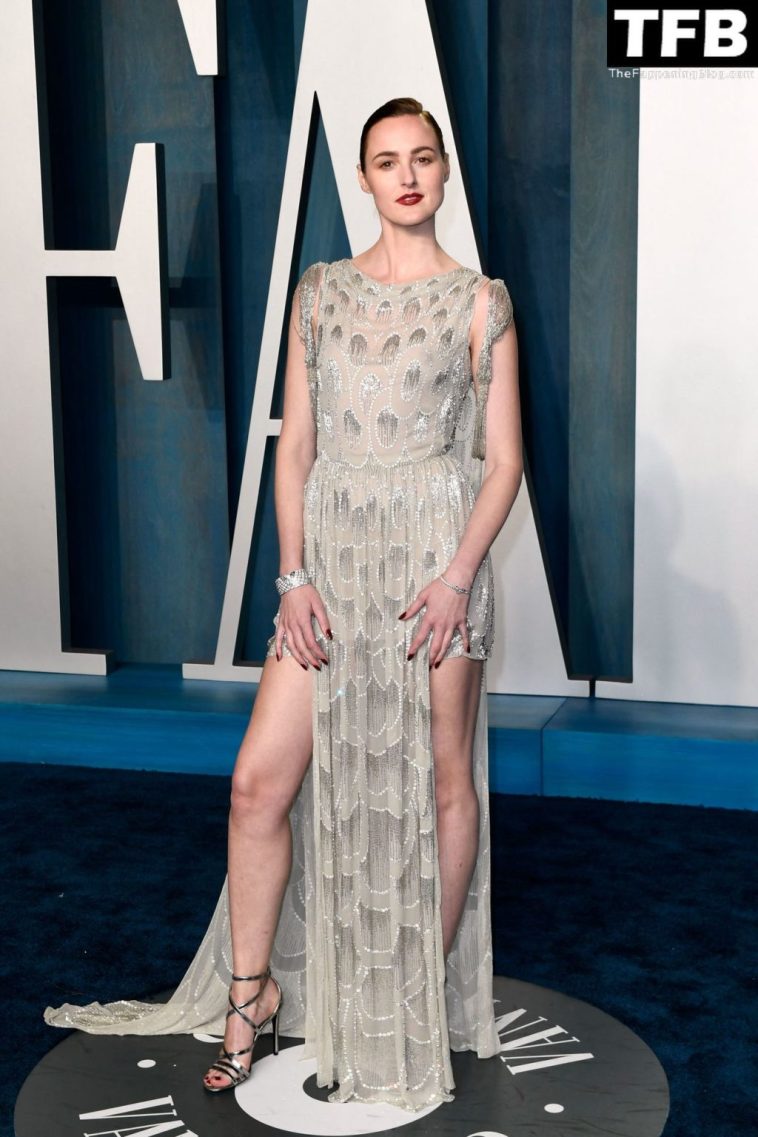 Renate Reinsve Looks Hot in a See-Through Dress at the 2022 Vanity Fair Oscar Party (1 Photo)