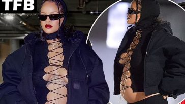 Braless Rihanna Flaunts Her Baby Bump in LA (19 Photos)