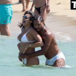 Serge Gnabry Hits the Beach in Mykonos with an Unknown Brunette (7 Photos)