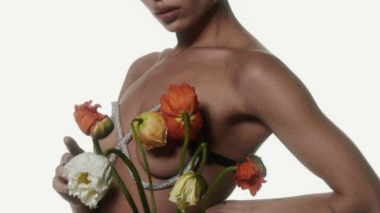 Zoe Kravitz Poses Naked with Flowers for Pop Magazine (7 Photos)