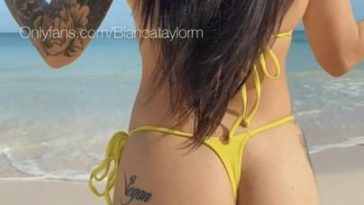 Bianca Taylor Beach Thong Bikini Onlyfans Video Leaked
