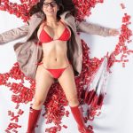 Mia Khalifa Bikini Rain Boots Photoshoot Set Leaked