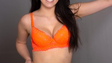 Mikaela Pascal Orange Lingerie Onlyfans Set Leaked