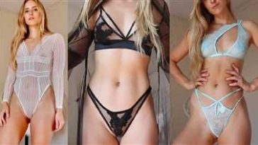 Caroline Zalog See Through Lingerie Try On Patreon Video - Famous Internet Girls