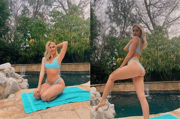 Jordyn Jones By The Pool Hot Photos Leaked - Famous Internet Girls