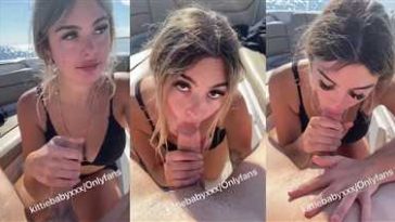 KittieBabyXXX Boat Blowjob Video Leaked - Famous Internet Girls