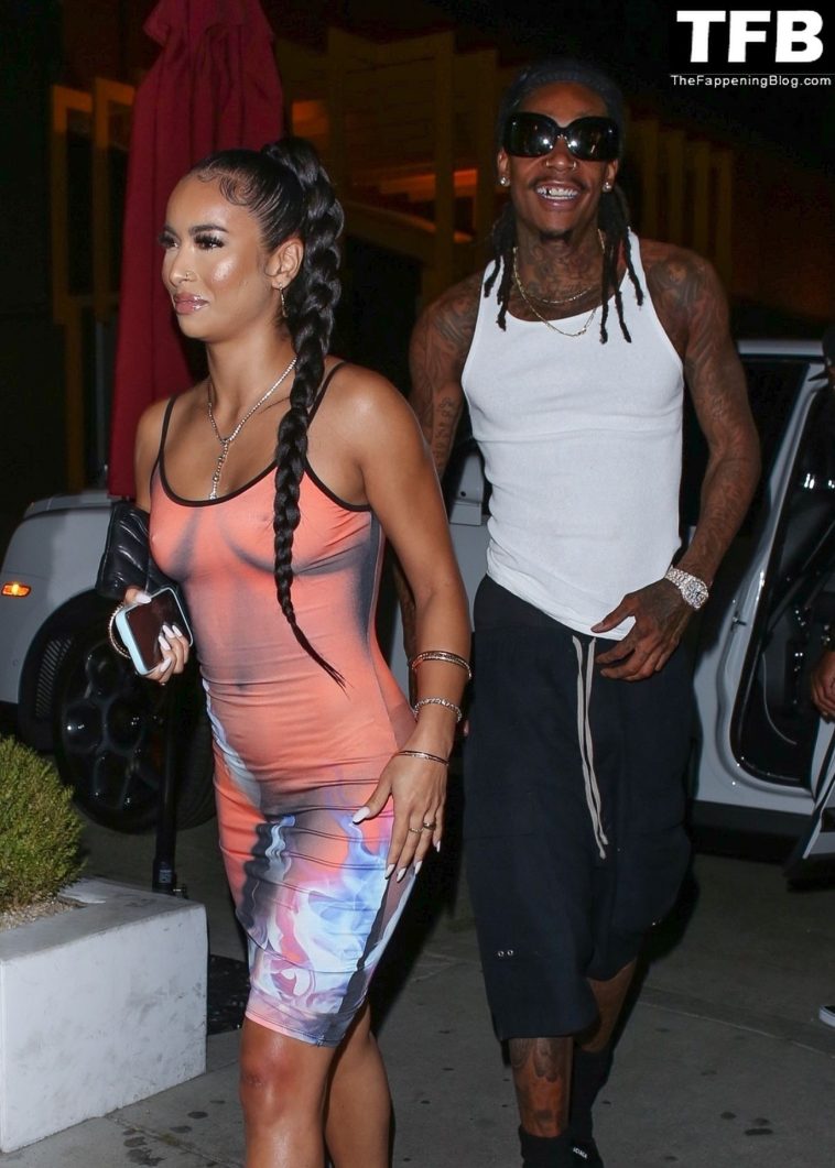 Aimee Aguilar & Wiz Khalifa Look Very Fashionable for a Night Out at Catch Steak (19 Photos)