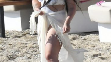 Alysha Behague Flaunts Her Curves on the Beaches of Mykonos Island (10 Photos)