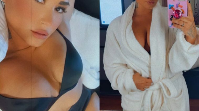 Demi Lovato Shows Off Her Tits (3 Photos)