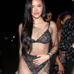 Braless Holly Scarfone Arrives at Catch Steak in LA (9 Photos)