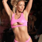 Jena Frumes Shows Off Her Sexy Tits & Butt as She Walks on the Runway During Miami Swim Week (9 Photos)