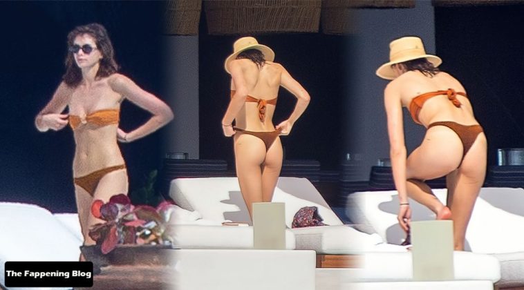 Kaia Gerber Looks Sexy in a Tiny Orange Thong Bikini in Los Cabos (17 Photos)