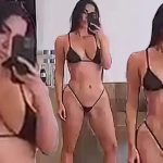 Kim Kardashian Shows Off Her Curves in a Micro Bikini (7 Pics + Video)