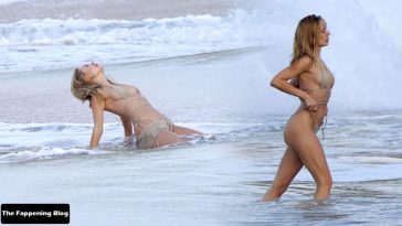 Kimberley Garner Shows Off Her Sexy Figure on the Beach in St Barts (12 Photos)