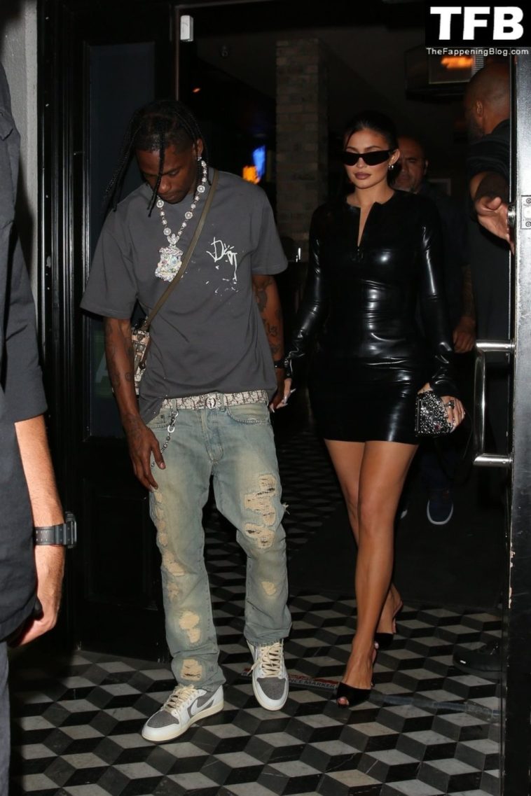 Kylie Jenner & Travis Scott Dine Out with James Harden at Celeb Hotspot Crag’s in WeHo (52 Photos)