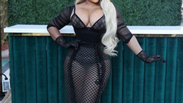 Lil Kim Shows Off Her Nude Boobs at the 2022 Pegasus World Cup at Gulfstream Park (39 Photos)