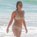 Michelle Rodriguez Has a Wardrobe Malfunction While on the Beach with a Mystery Woman (20 Photos)