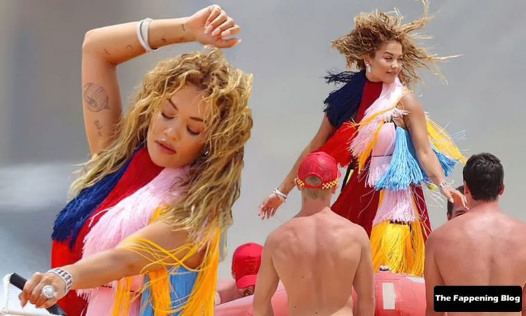 Rita Ora Wears a Bright Dress as She Does a Sexy Shoot at Maroubra Beach (58 Photos)