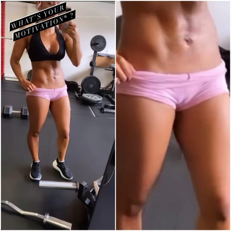 Zelina Vega Shows Off Her Cameltoe (1 Collage Photo)