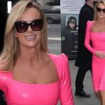 Amanda Holden Looks Hot in a Pink Latex Dress (16 Photos)