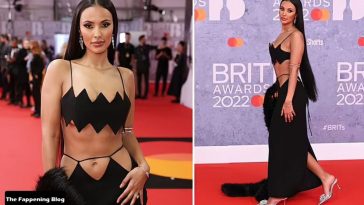 Maya Jama Flashes Her Boobs and Abs in a Very Skimpy Dress at The BRIT Awards (Photos)
