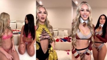 Scarlett Kisses - Try On Haul Live Stream With Her Friend Sophia Maexo