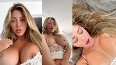 Stefanie Knight - White Lingerie Masturbation PPV Video Leaked