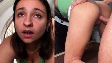 Hailey Rose - Stuck In Washer And Fucked By Opportunistic