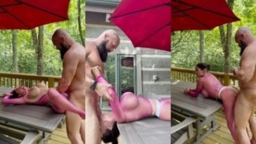 Marisol Yotta - Exclusive Sextape On The Patio Table