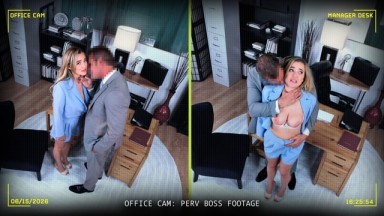 Perv Boss Fucked Blake Blossom While Husband Was Just Outside the Door